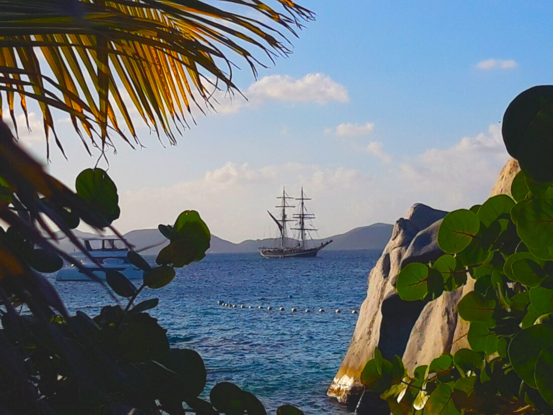 Segelschiff in der Karibik