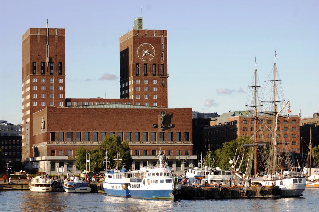 Rathaus von Oslo in Norwegen Oslo rådhus