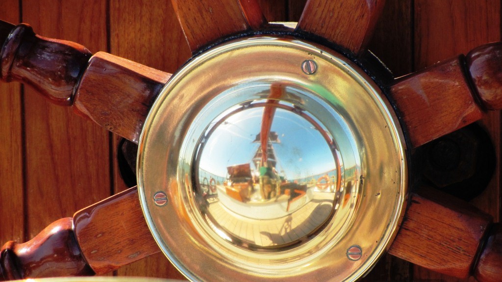 Steuerrad Segelschiff Messing