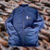 Outdoor Microfleece Jacke marineblau mit Segelschiff