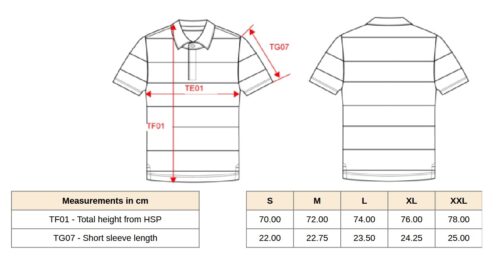 Größentabelle Polo Shirt