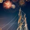 Feuerwerk Segelschiff Silvester Segeltörn Karibik Segelreise
