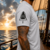 T-Shirt grau 50 Jahre Eye of the Wind