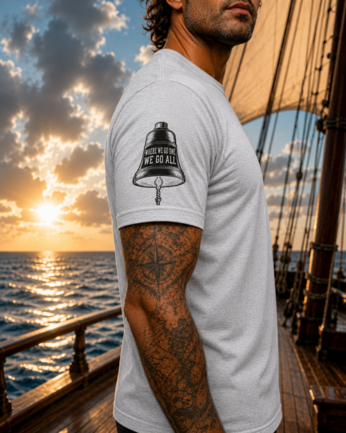 T-Shirt grau 50 Jahre Eye of the Wind